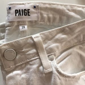 PAIGE white denim jeans 😍
